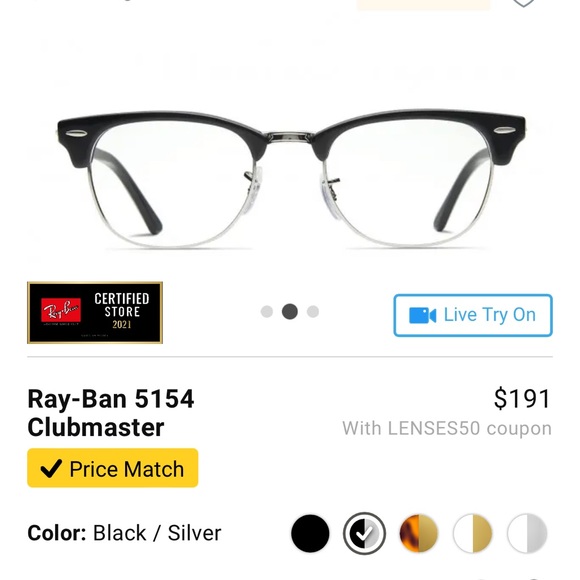 Ray-Ban Wayfarer Eyeglass FRAMES EXCELLENT CONDITION. Black RB 5154 2000 RX - Picture 1 of 12